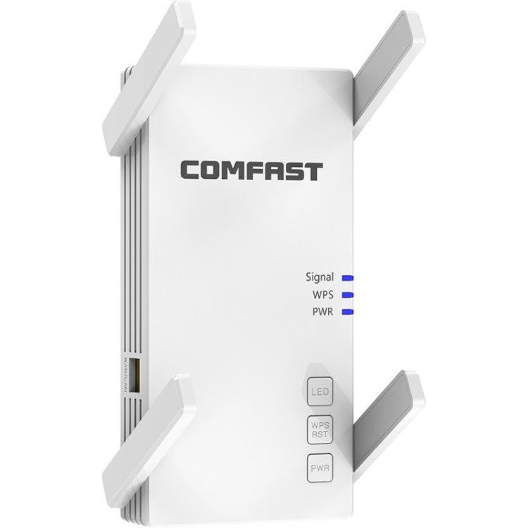 Lisslune | COMFAST CF-AC2100 2100Mbps Wireless WIFI Signal Amplifier Repeater Booster Network Router with 4 Antennas, EU Plug