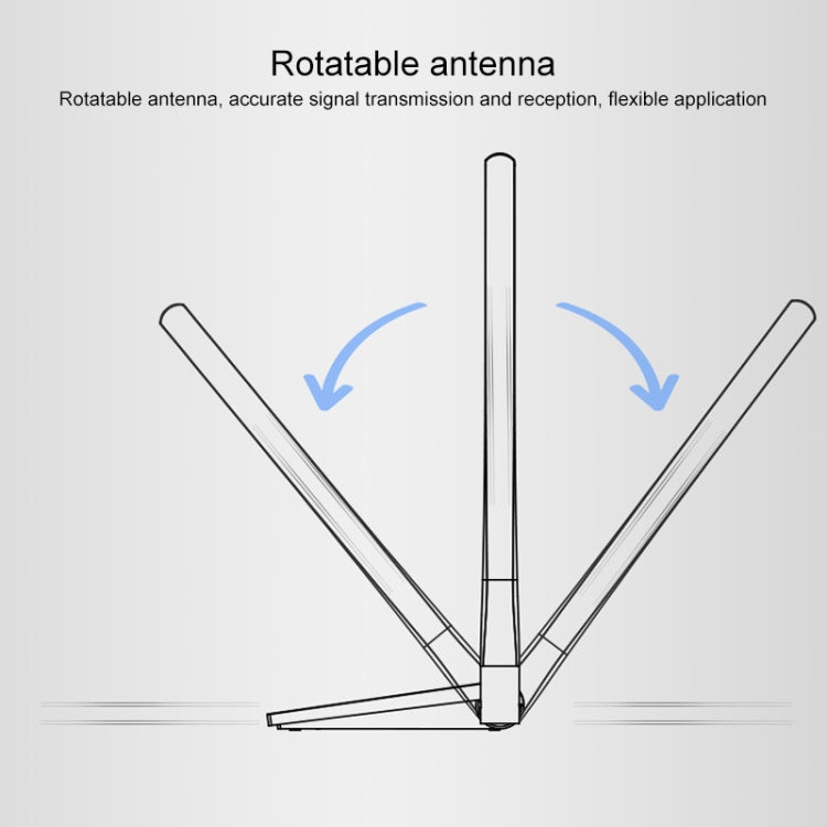 Lisslune | COMFAST CF-WU782ACV2 1300Mbps Dual-Band Wifi USB Network Adapter with 2 Antennas
