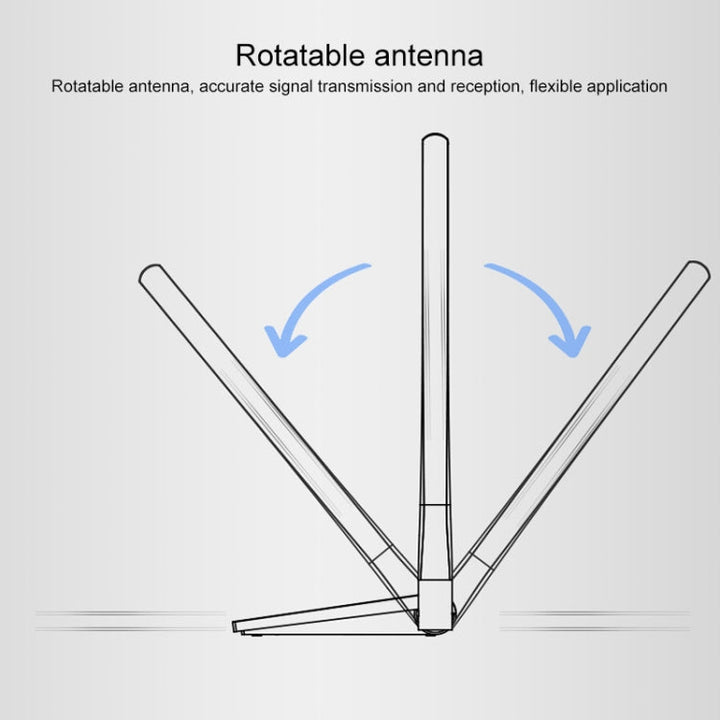 Lisslune | COMFAST CF-WU782ACV2 1300Mbps Dual-Band Wifi USB Network Adapter with 2 Antennas