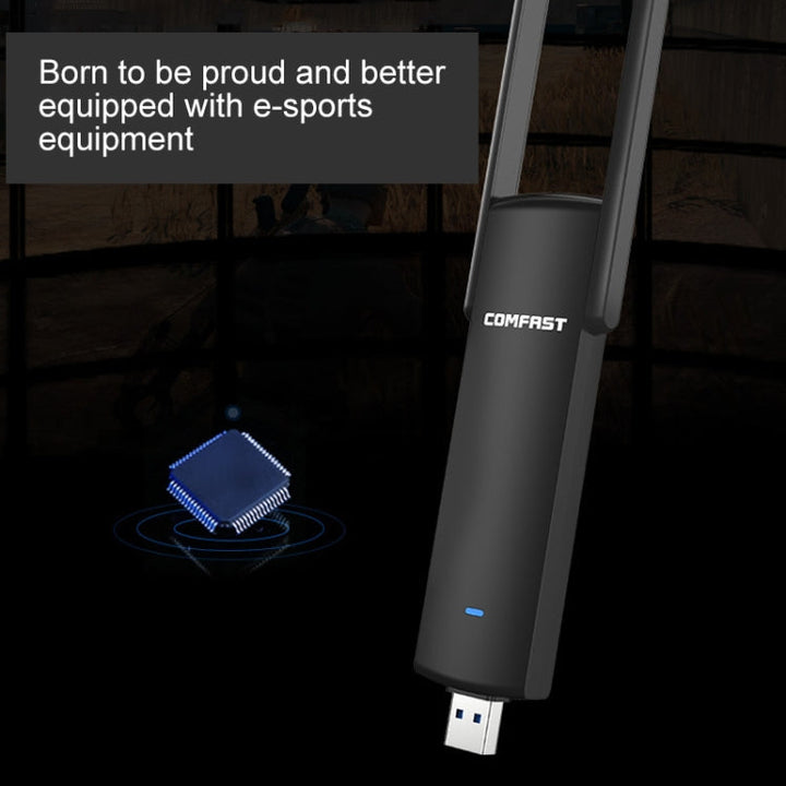 Lisslune | COMFAST CF-939AC 1900Mbps Dualband Wifi USB Network Adapter with USB 3.0 Base