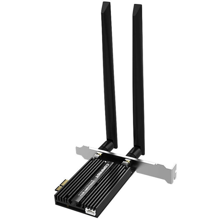 Lisslune | COMFAST CF-AX200 PRO 3000Mbps Bluetooth PCI-E Wifi network card adapter with 2 antennas