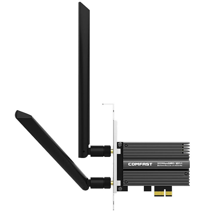 Lisslune | COMFAST CF-AX200 PRO 3000Mbps Bluetooth PCI-E Wifi network card adapter with 2 antennas