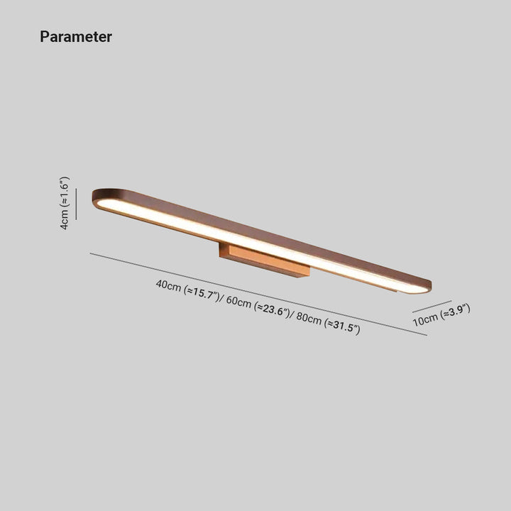 Lisslune | Leigh modern wall light linear, Gold, Bedroom/Bathroom, Metal