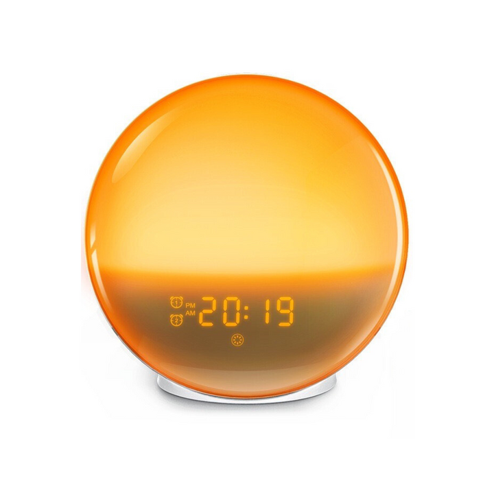 Lisslune | GlowRise Natural Wake-Up Light Alarm Clock with Sunrise & Sunset Simulation