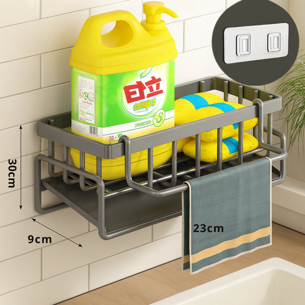 Lisslune | Wall Mounted Sponge Soap Dish Towel Rack
