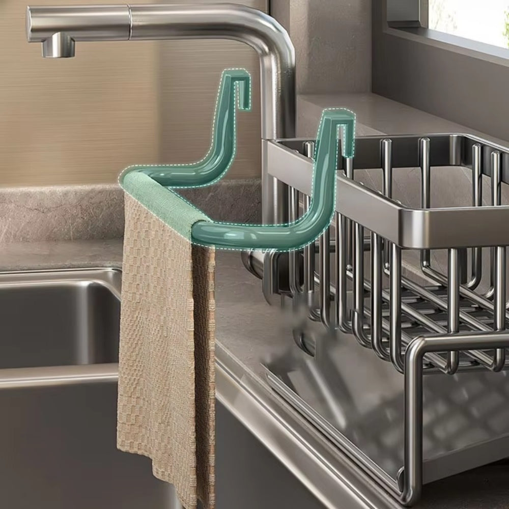 Lisslune | Wall Mounted Sponge Soap Dish Towel Rack