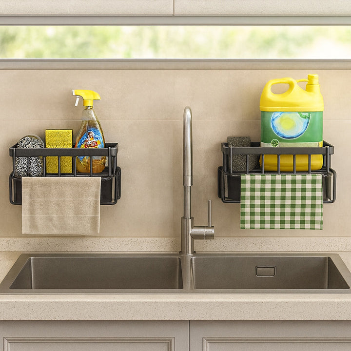 Lisslune | Wall Mounted Sponge Soap Dish Towel Rack