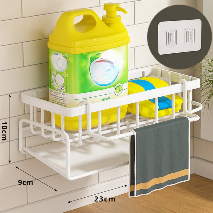 Lisslune | Wall Mounted Sponge Soap Dish Towel Rack
