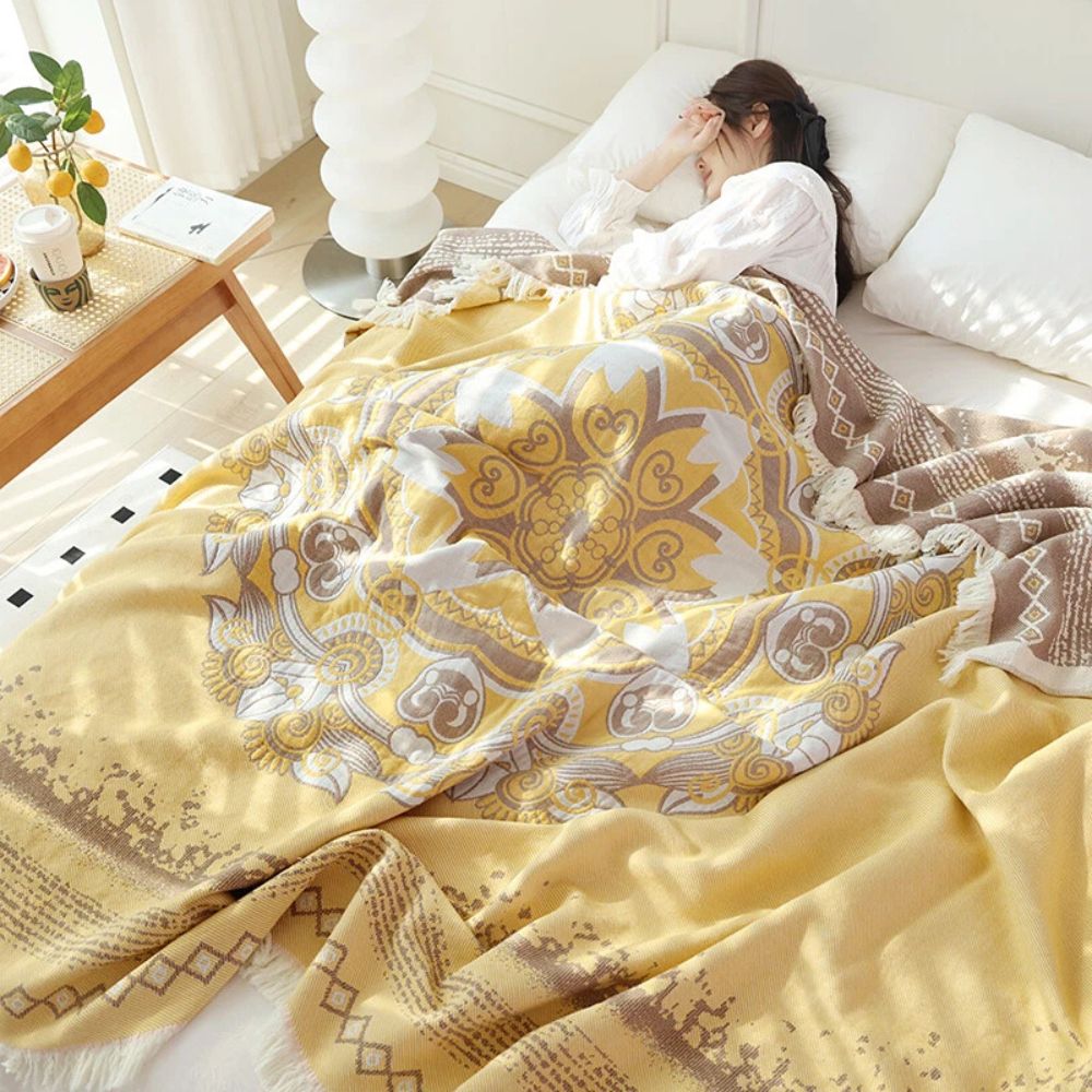 Lisslune | Wander Cotton Boho Mandala Blanket