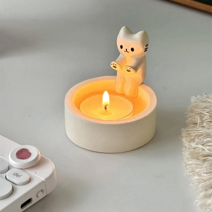Lisslune | Warm Cat Candle Holder