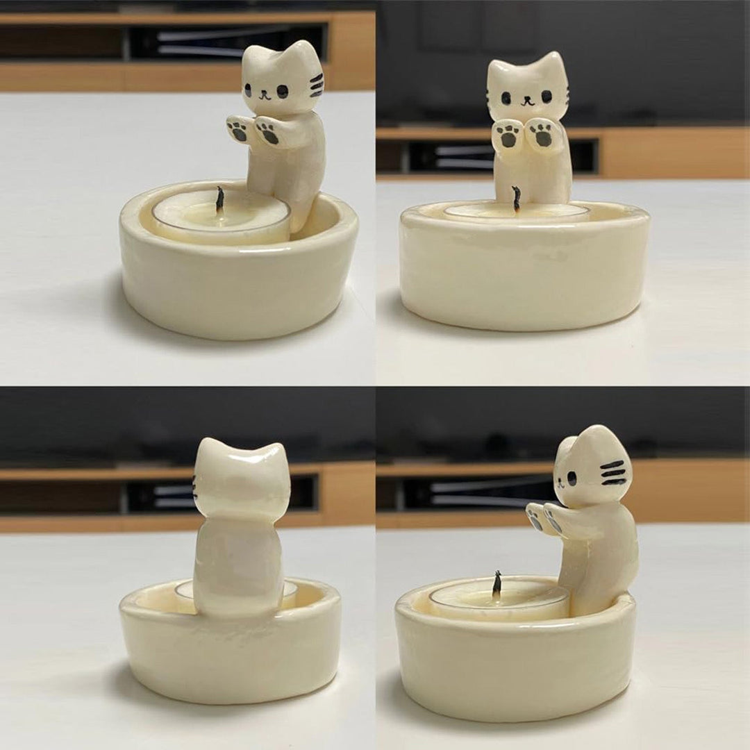 Lisslune | Warm Cat Candle Holder