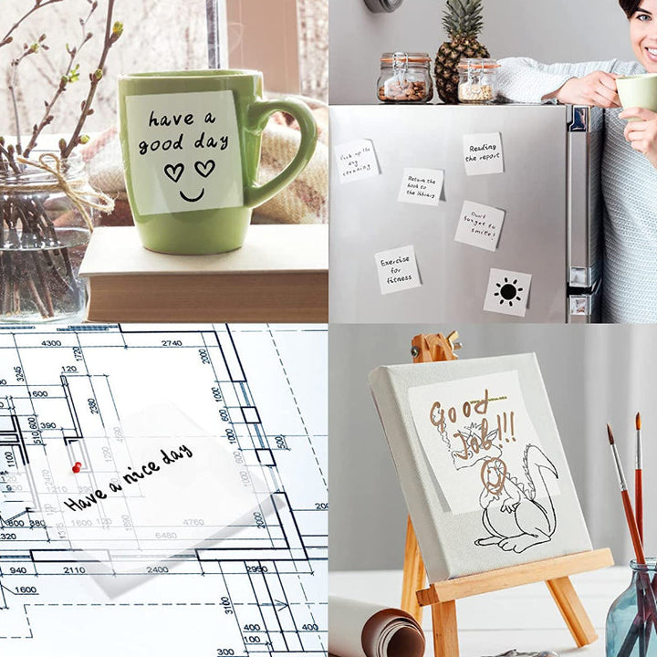Lisslune | Waterproof Transparent Sticky Notes