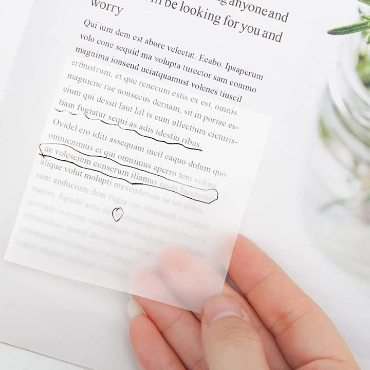 Lisslune | Waterproof Transparent Sticky Notes