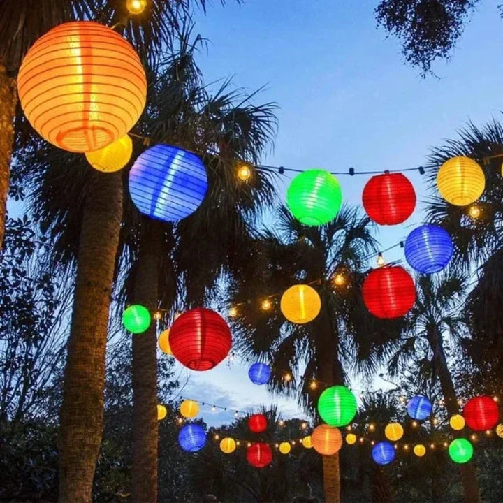 Lisslune | SunShade Solar Lantern String Lights – Weatherproof Outdoor LED Decoration
