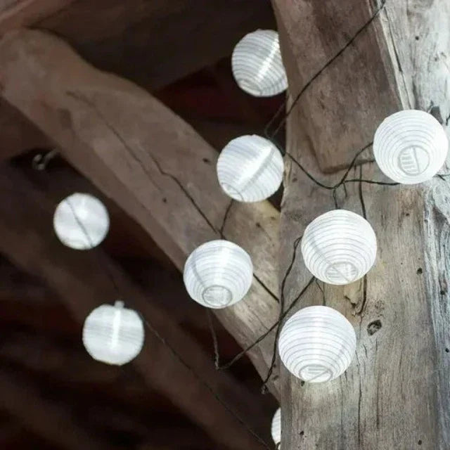 Lisslune | SunShade Solar Lantern String Lights – Weatherproof Outdoor LED Decoration