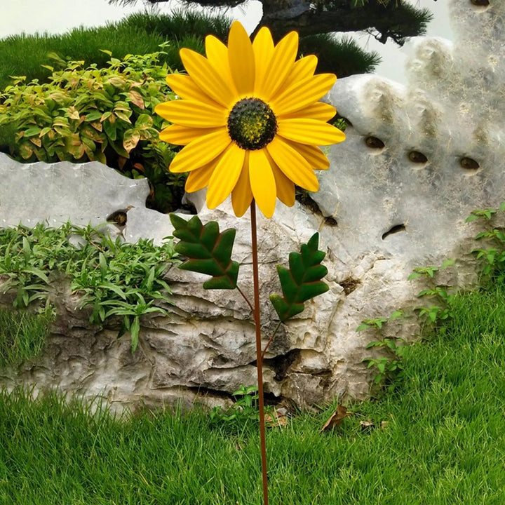 Lisslune | Whimsical Wind: Colorful Metal Windmill Decoration