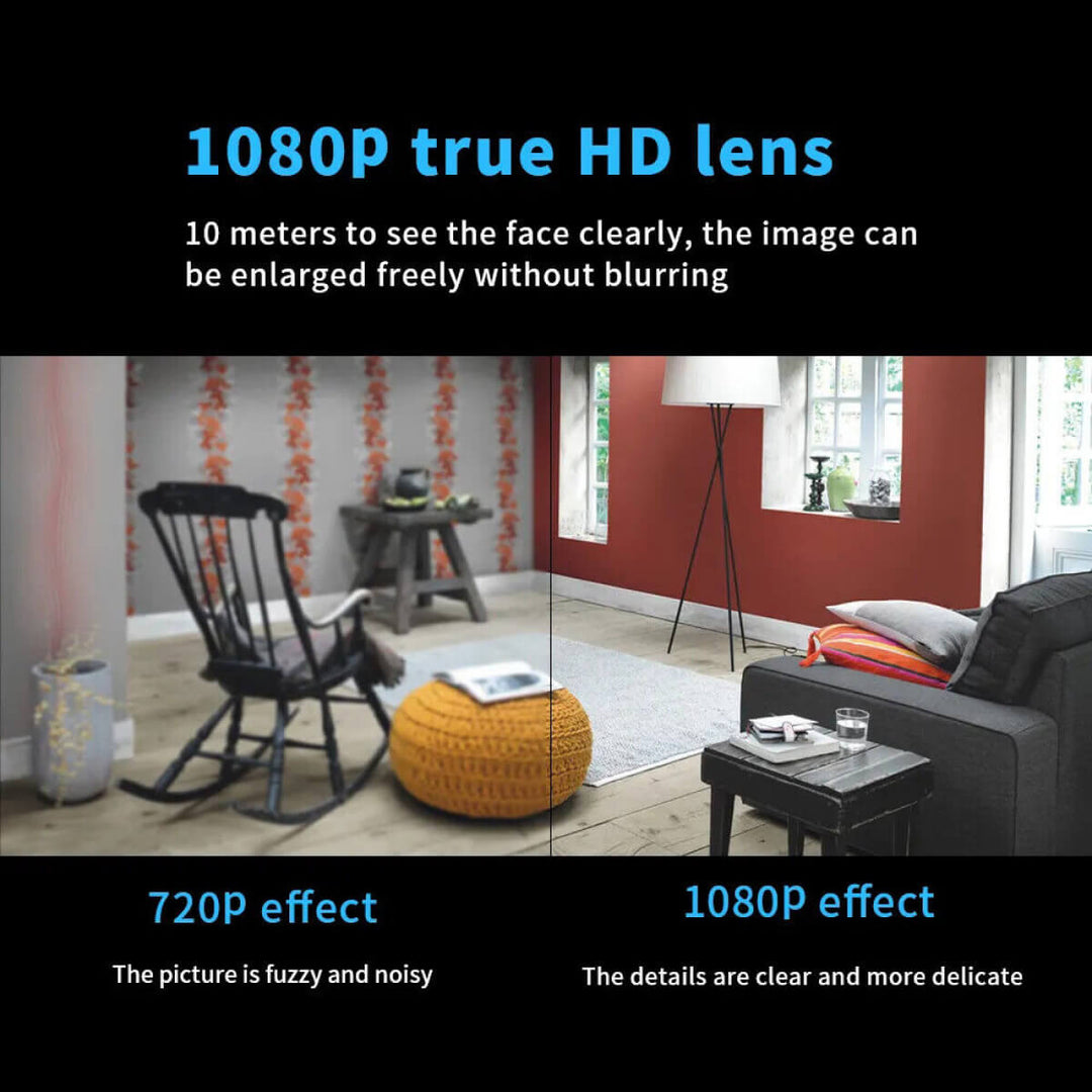 Lisslune | Waterproof HD Mini Camera With Night Vision and Wide Angle Lens IP WiFi 1080P HD 160° Wide Angle