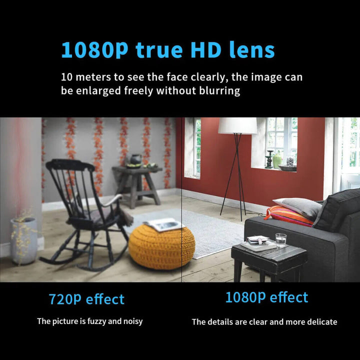 Lisslune | Waterproof HD Mini Camera With Night Vision and Wide Angle Lens IP WiFi 1080P HD 160° Wide Angle