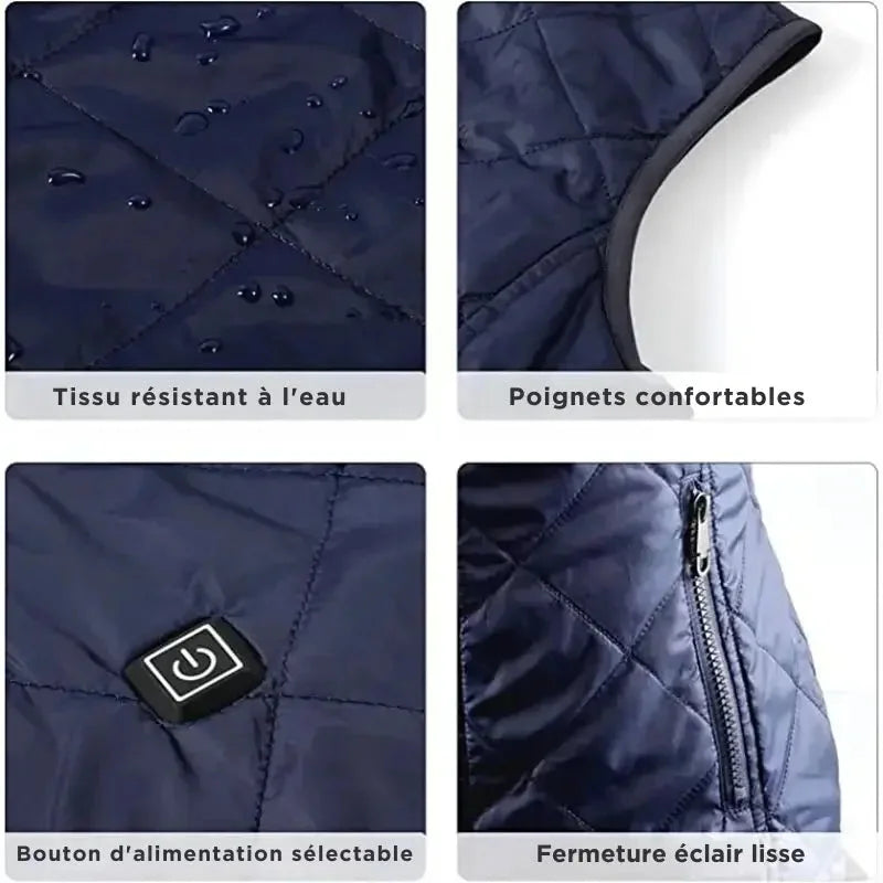 Lisslune | Heated vest for women with dual control and 9 heating zones – comfort and warmth for every season