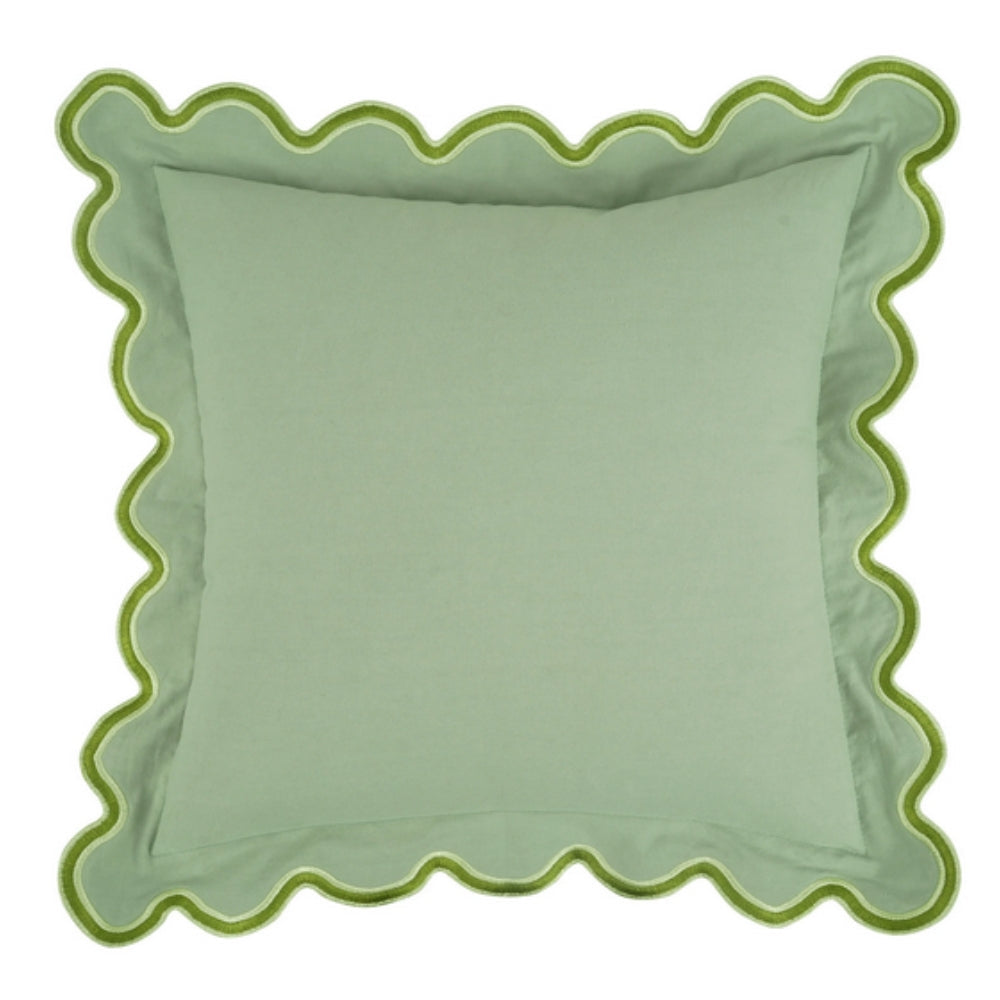 Lisslune | Wave Edge Cotton Cushion Cover