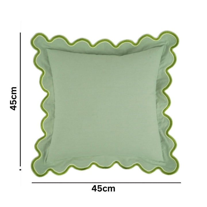 Lisslune | Wave Edge Cotton Cushion Cover