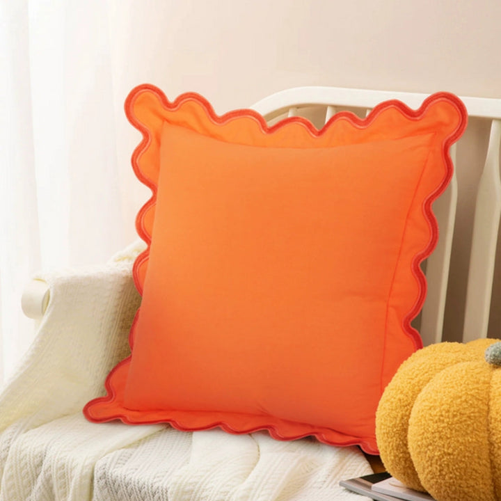 Lisslune | Wave Edge Cotton Cushion Cover