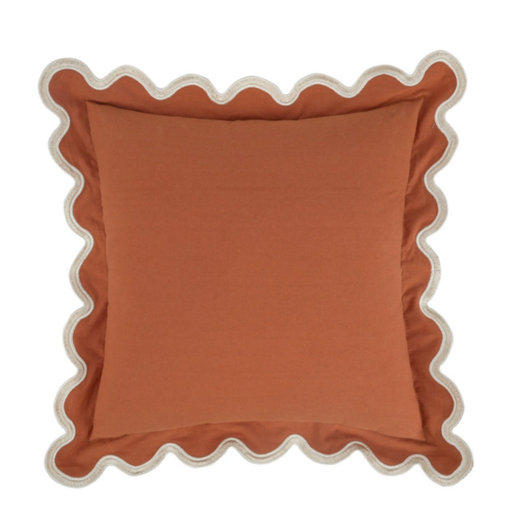 Lisslune | Wave Edge Cotton Cushion Cover