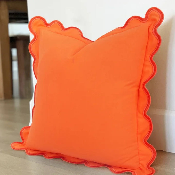 Lisslune | Wave Edge Cotton Cushion Cover