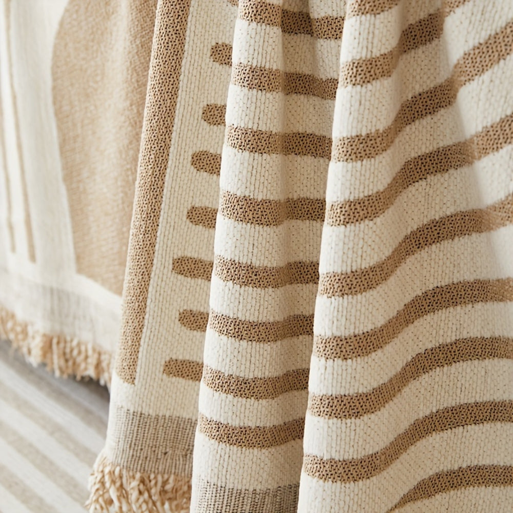Lisslune | Wavy Stripe Boho Sofa Cover