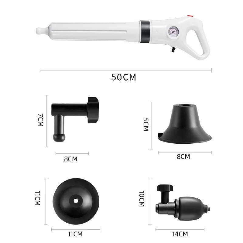 Lisslune | DrainJet | Disposable Pneumatic Drain Cleaner Tool