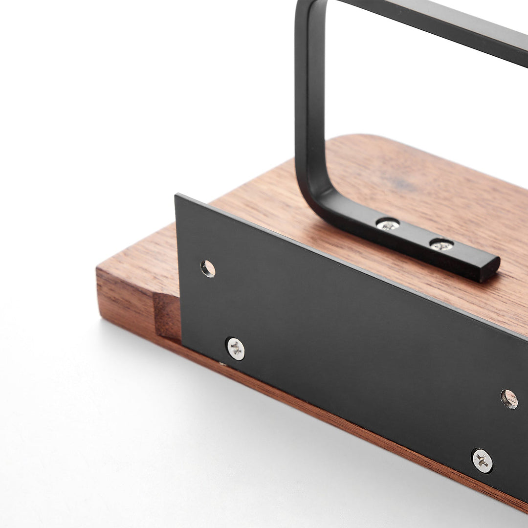 Lisslune | Wood storage towel roll toilet paper holder