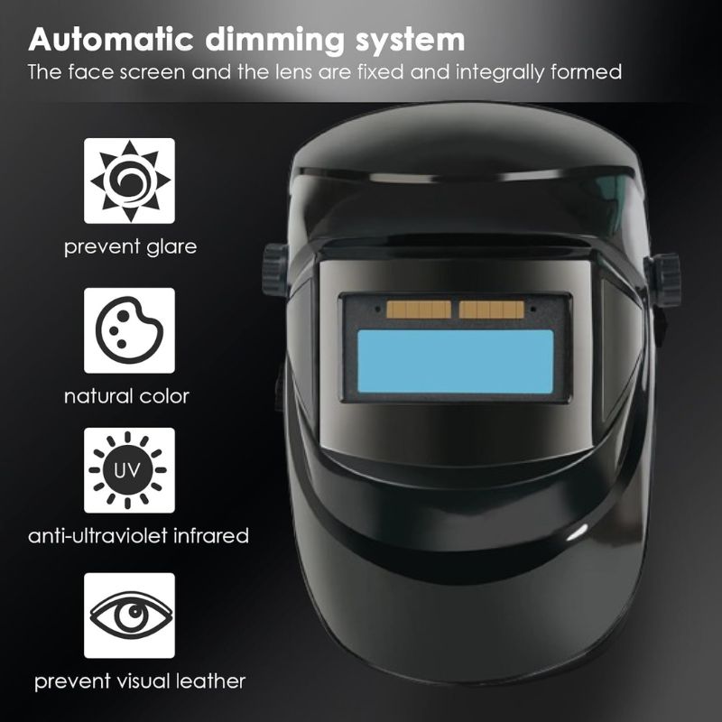 Lisslune | Auto Darkening Welding Mask with Head Lamp