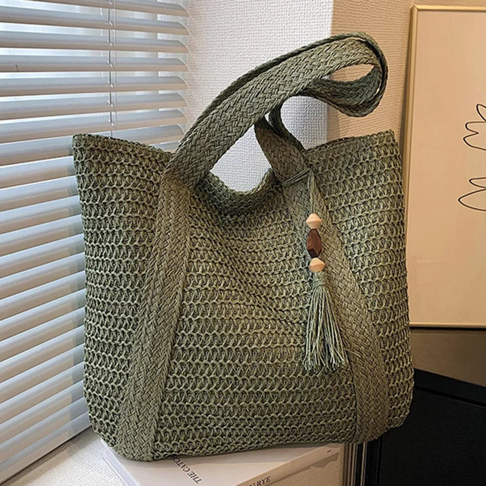 Lisslune | EcoChic Handbag – Stylish Rattan Women's Bag | Sustainable Everyday Tote