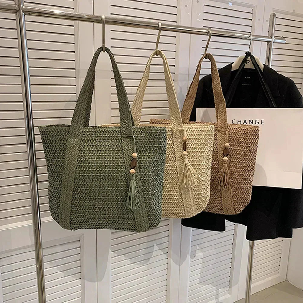 Lisslune | EcoChic Handbag – Stylish Rattan Women's Bag | Sustainable Everyday Tote