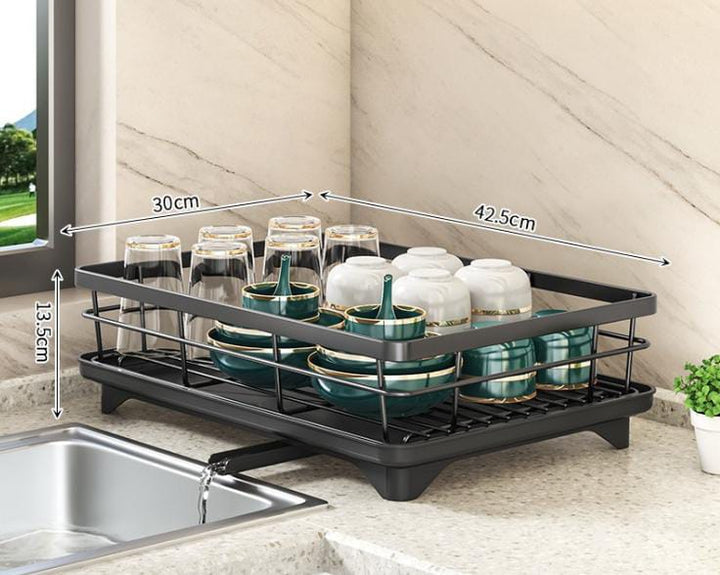 Lisslune | Adjustable Dish Drying Rack – Space-Saving Kitchen Drainer for Small & Large Kitchens