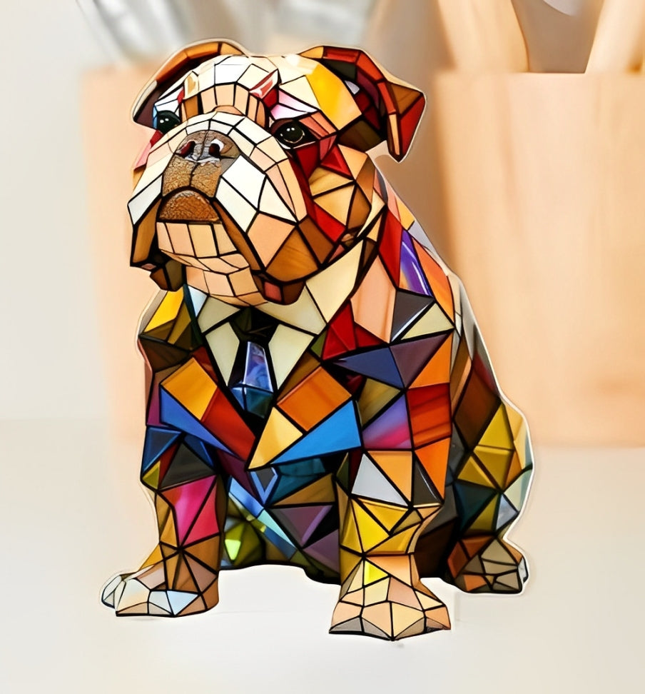 Lisslune | GlowPaw Dog Tribute Lamp – Handmade Acrylic Night Light for Dog Lovers (USB Powered)