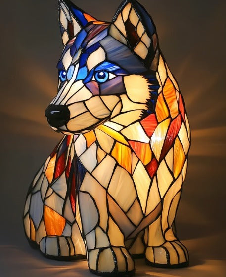 Lisslune | GlowPaw Dog Tribute Lamp – Handmade Acrylic Night Light for Dog Lovers (USB Powered)