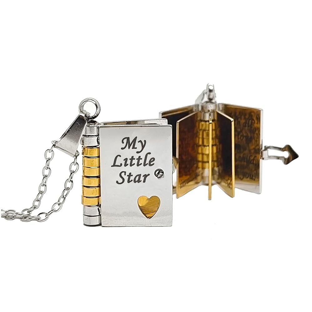 Lisslune | Memory Book Hanger Necklace – Symbolic Jewelry with Loving Message