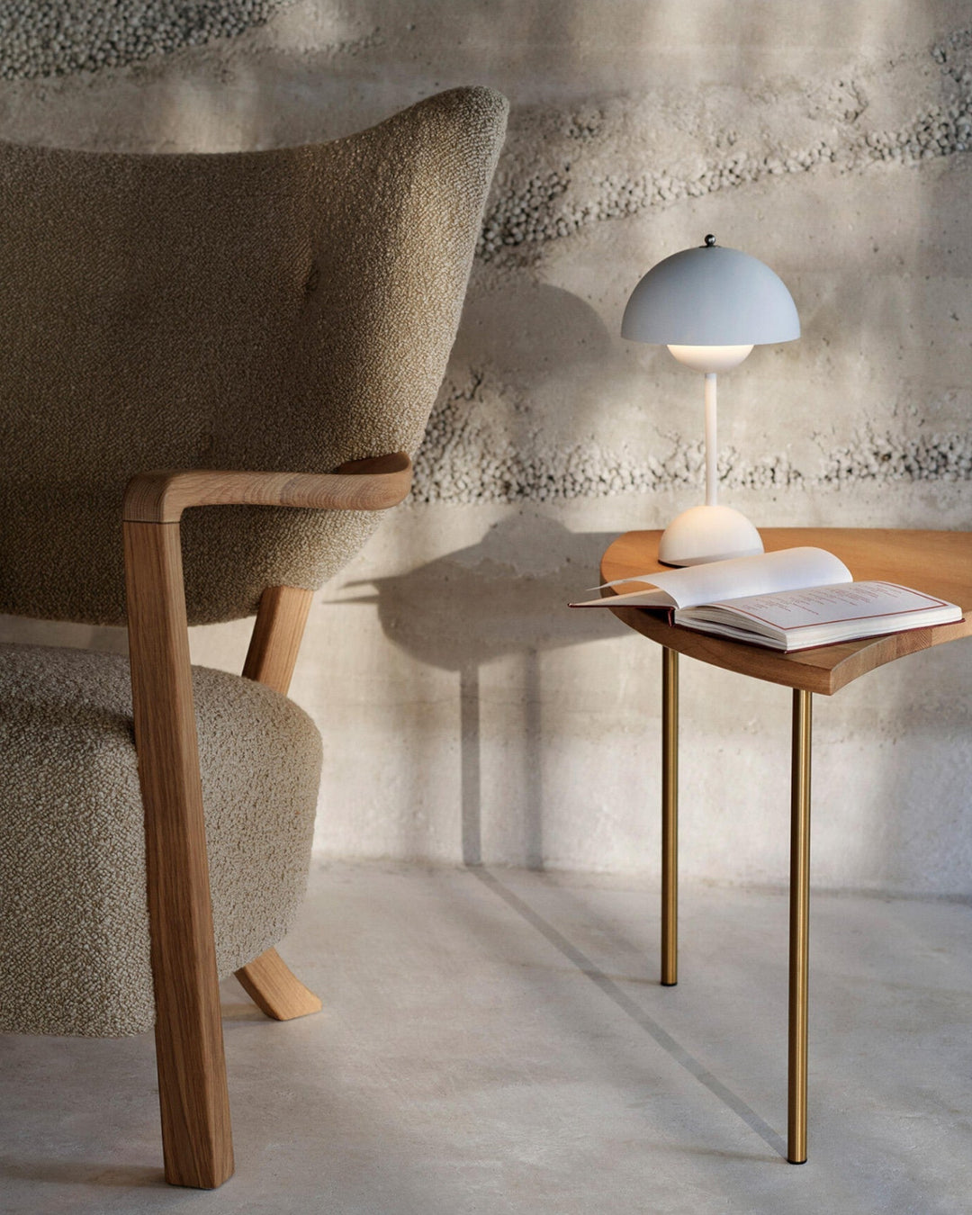 Lisslune | NordLight – LED Table Lamp Scandinavian Design, dimmable and sustainable in metal