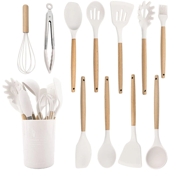 Lisslune | 12-piece Silicone Cookware Set