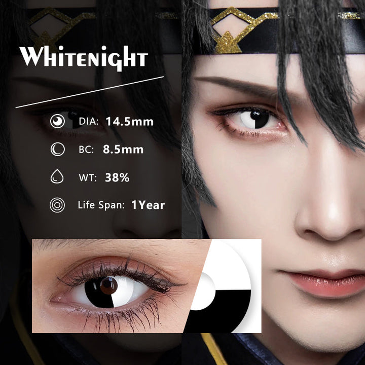 Rynx Cosplay Whitenigh 14.5mm 1 Pair | 1 Year