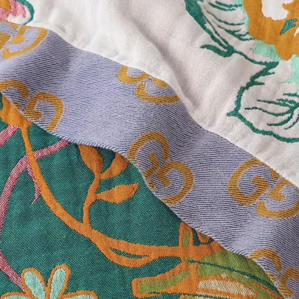 Lisslune | Wildflower Botanical Reverie Cotton Blanket