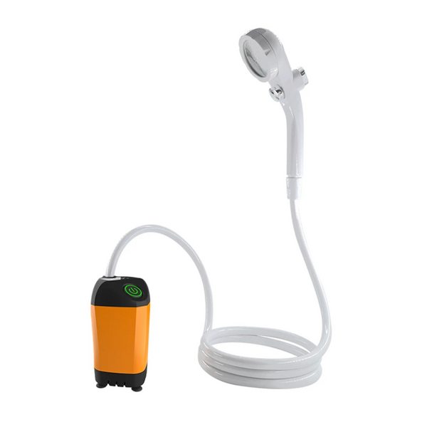 Lisslune | Portable Camping Shower with Pump – USB Rechargeable, 4400mAh Battery, Compact & Easy Setup