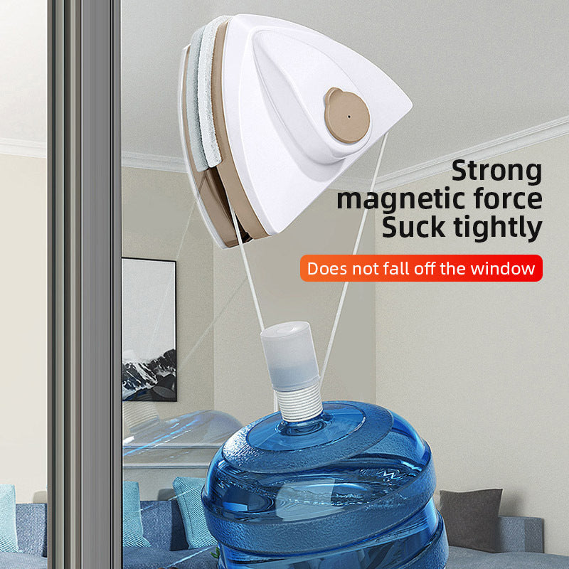 Lisslune | Magnetic Double-layer Window Cleaner with Automatic Water Discharge