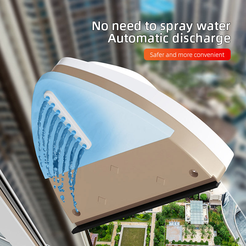 Lisslune | Magnetic Double-layer Window Cleaner with Automatic Water Discharge