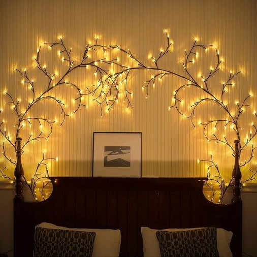Lisslune | Wine LED Garden String Lights – 144 flexible LEDs with 8 modes for indoor and outdoor use