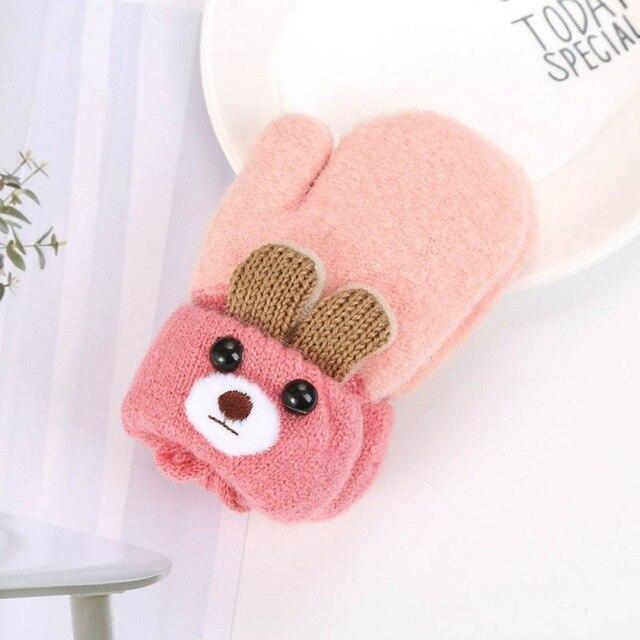 Lisslune | Children's gloves with bunny design (0-4 years)