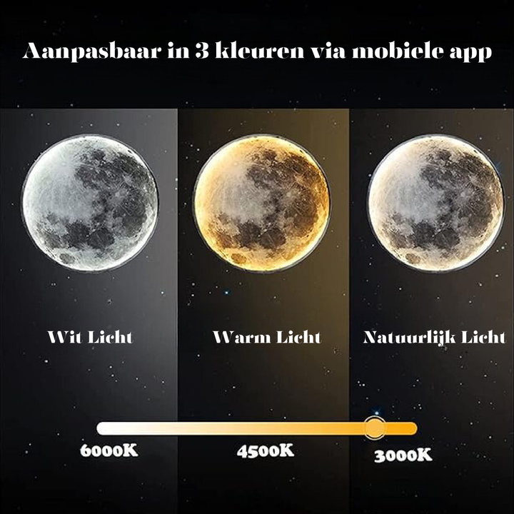 Lisslune | LunaGlow – Adjustable Moon Wall Light with LED Ambience