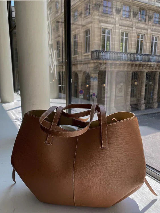 Lisslune | Voss – Vintage Leather Shoulder Bag for Women | Spacious, Elegant & Timeless Design