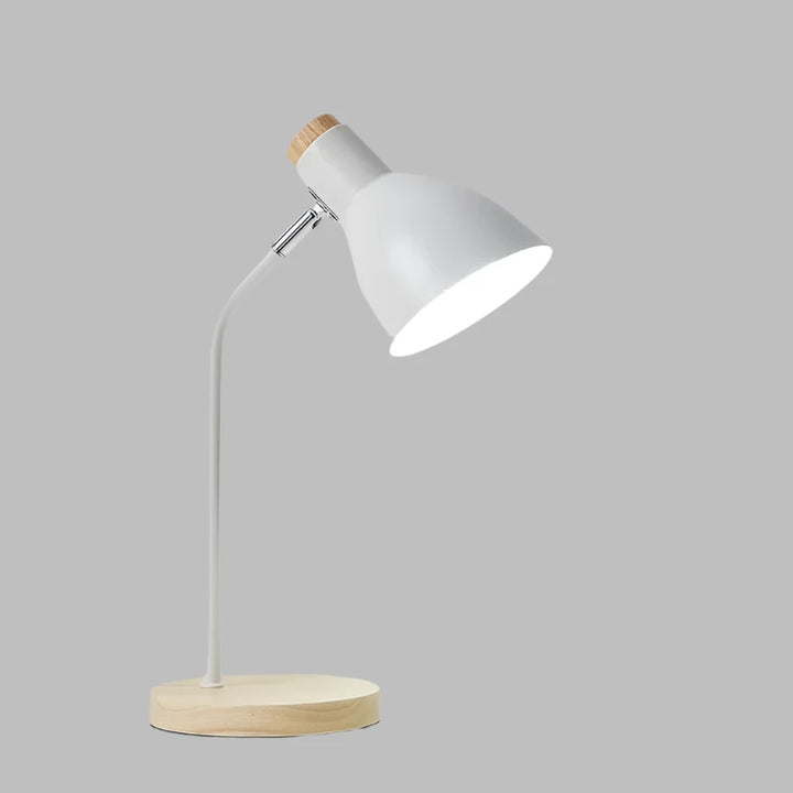 Lisslune | Wooden Table Lamp – Creative Scandinavian Desk Lamp made of Wood and Metal
